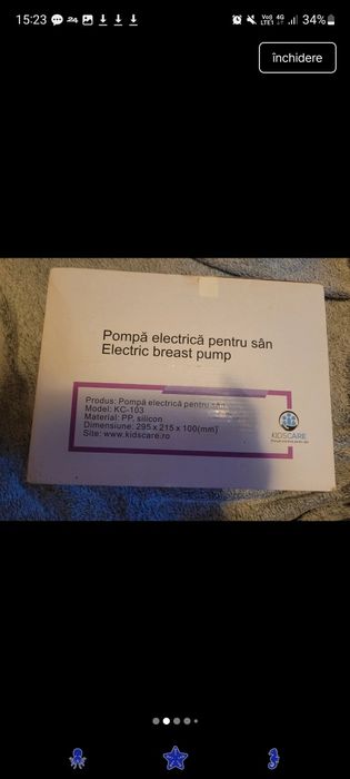 Pompa san electrica Kidscare +10 pungi stocare lapte