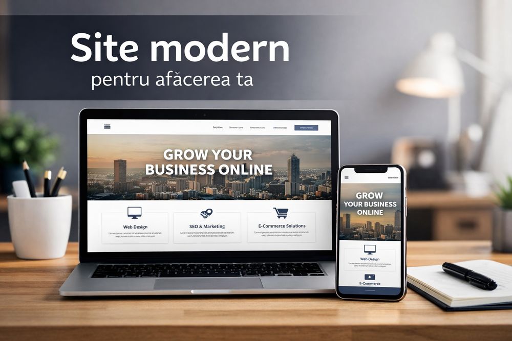 Realizez site-uri profesionale pentru afaceri mici