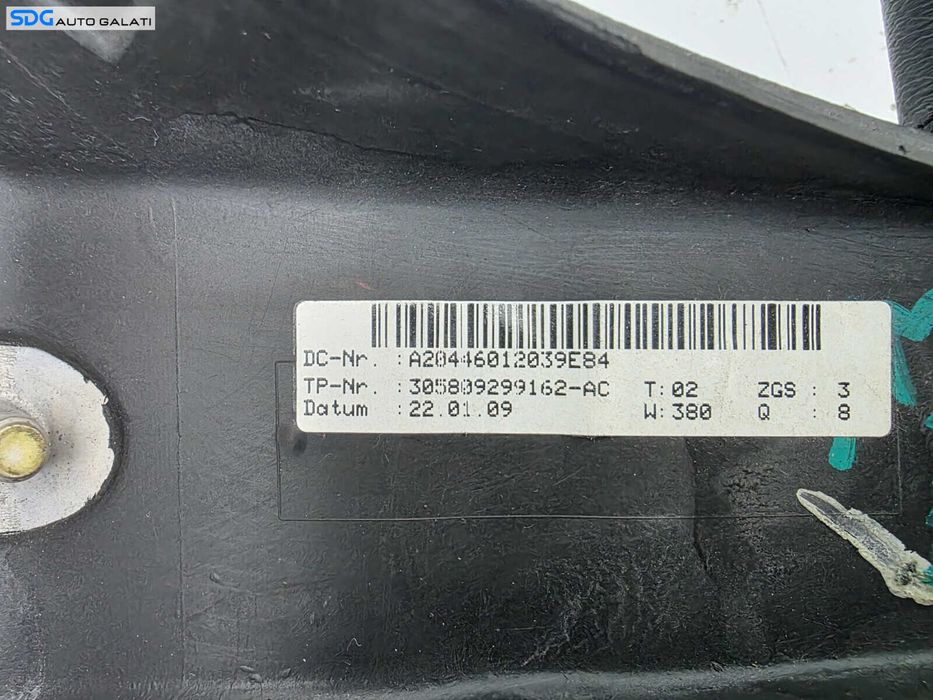Volan Piele 3 Spite FARA Airbag Mercedes Clasa C Class W204 NFL Non Facelift 2007 - 2011 Cod A2044601203 [K1571]