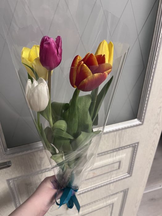 Букет тюльпанов свежие