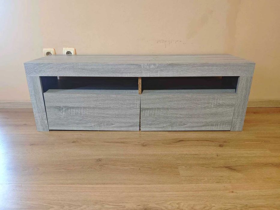 ТВ шкаф, vidaXL, Сив сонома, 120x35x40 см, 22 kg