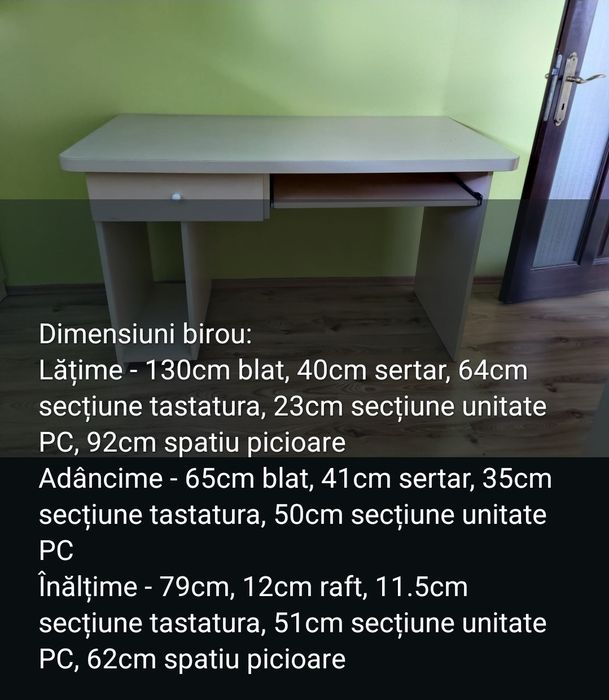 Birou crem solid, facut la comanda