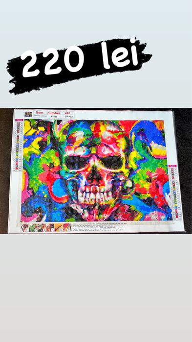 Goblen cu diamante lucrate manual