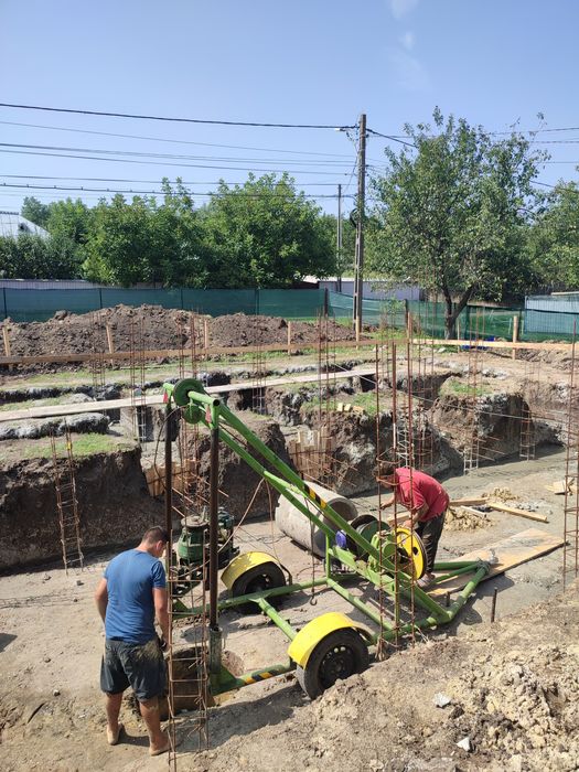 Execut fantani cu tuburi beton mecanizat