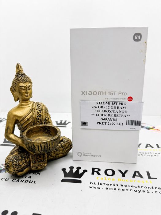 Amanet ROYAL : Xiaomi 15T PRO 256 GB 12GB / Fullbox / Ca NOU / Garantie