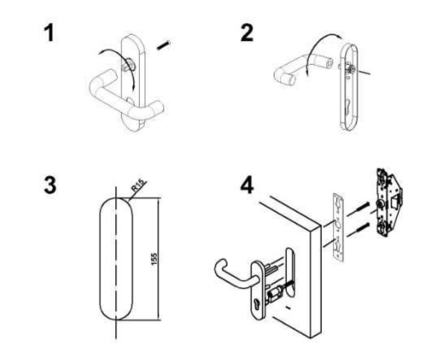 Антипаника ручка штанга
