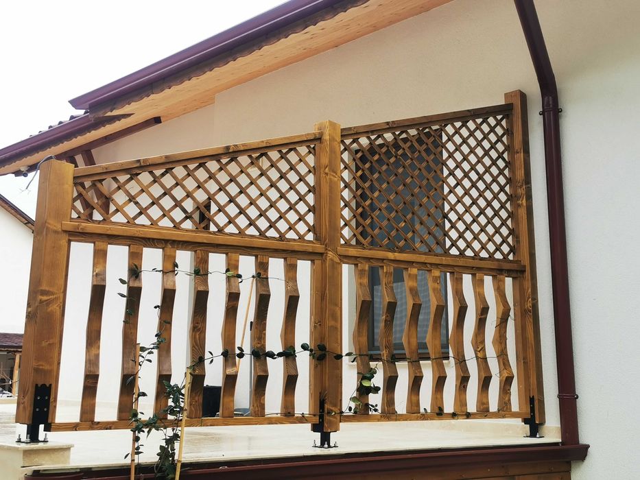 Дървен парапет от масив
Дървен парапет от масив