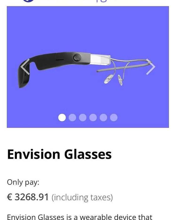 Очки для незрячих