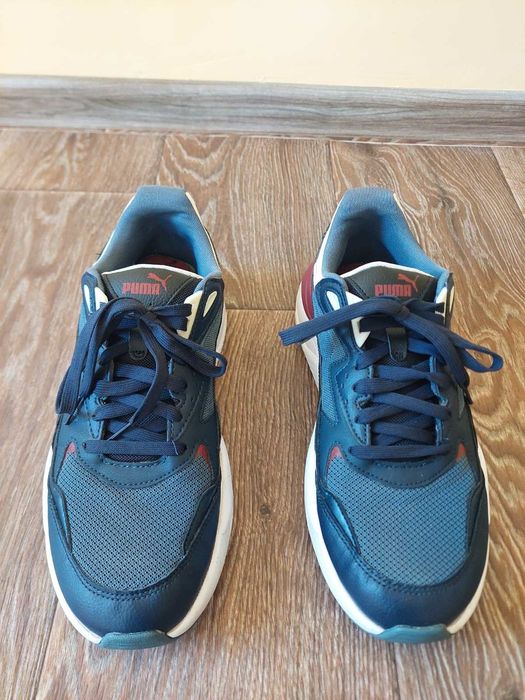 Puma - Спортни обувки X-Ray Speed от еко кожа с мрежести зони, Петролно синьо 44,5 номер