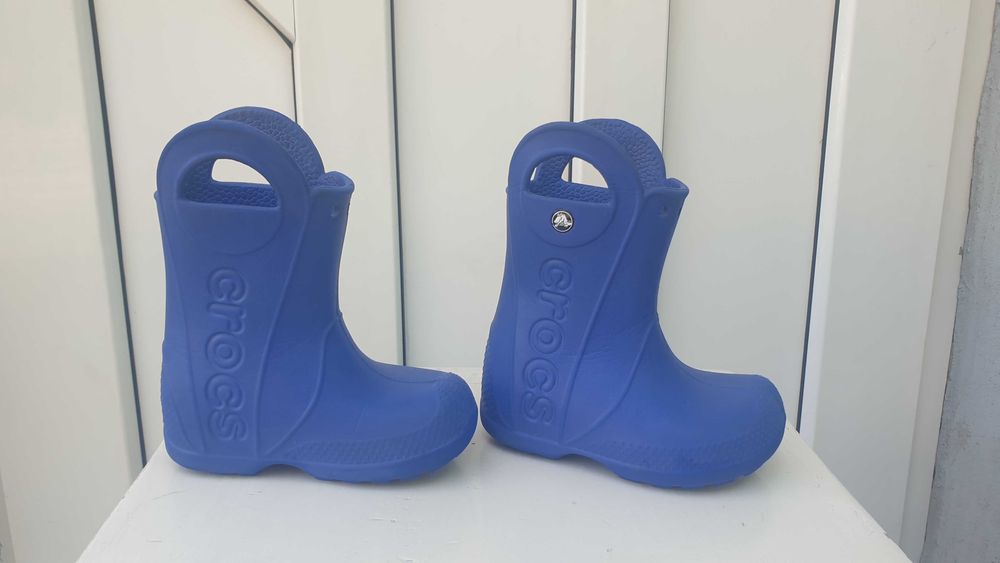 Vand cizme cauciuc CROCS C8 albastri