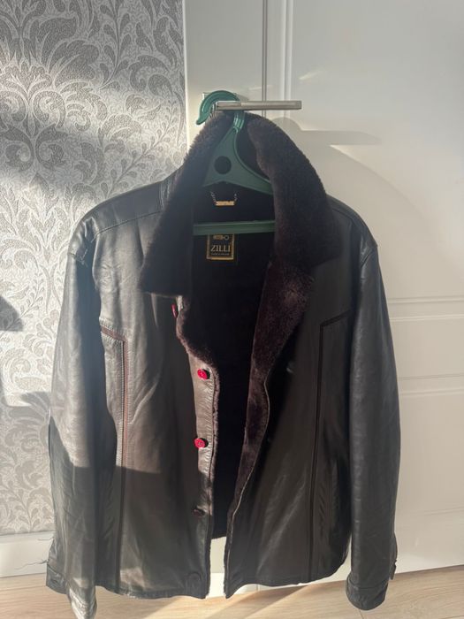 мужская кожаная дубленка