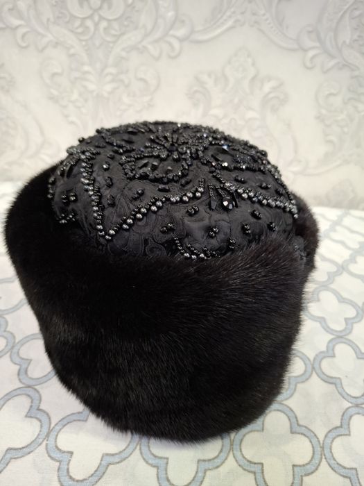 Шапка-борик  норковая