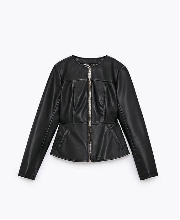 Женская кожаная куртка  «Zara»