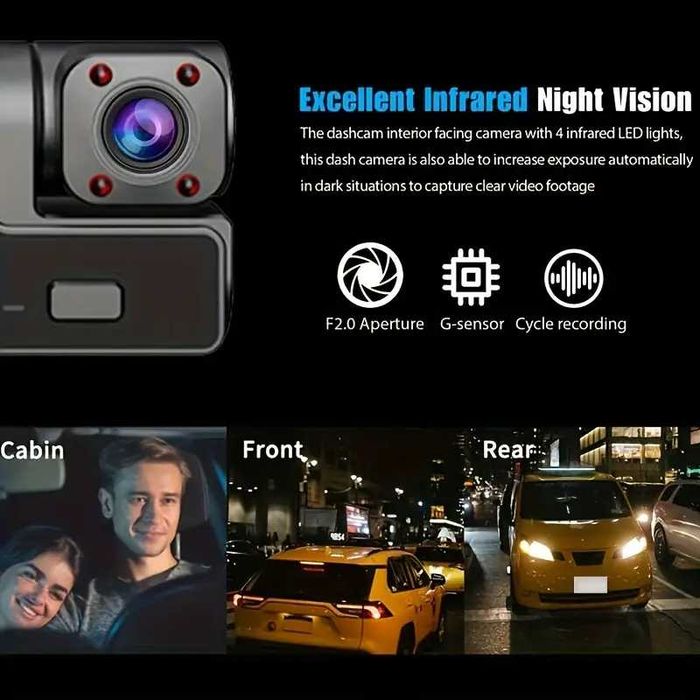 Camera auto tripla: fata spate si interior 1080P - ULTIMUL PRODUS!!!