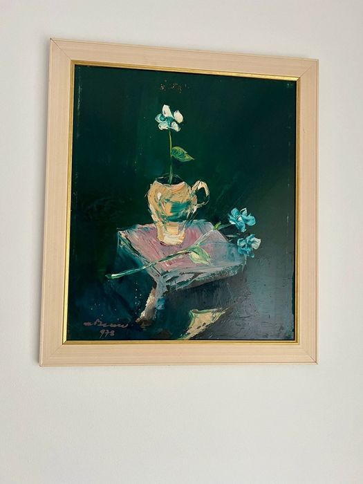 Vand tablou pictat in ulei in anul 1978 de catre pictorul Mihai Beciu