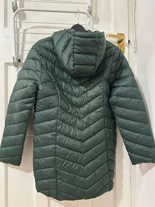 Дълго зелено яке lightweight