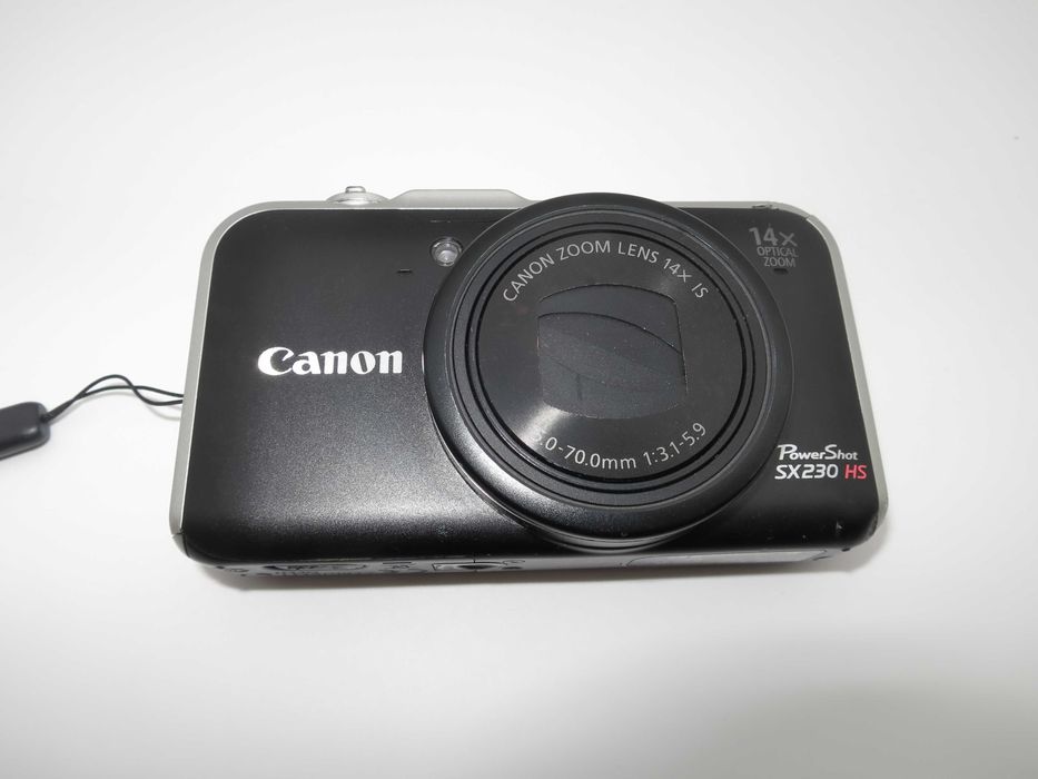 Canon PowerShot SX230 компактен цифров фотоапарат, дигитална камера 14x Оптичен Зум, Вграден GPS, HS System, Пълни Ръчни Контроли, работи Отлично!
