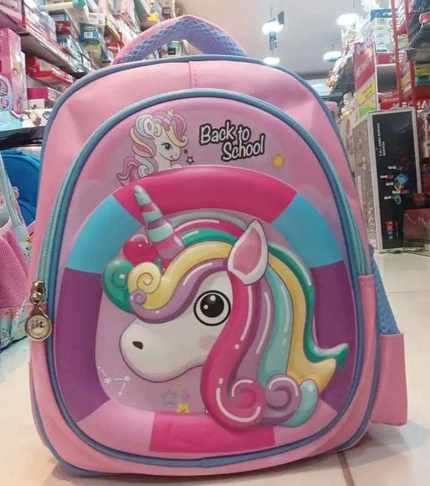 Детска ученическа чанта с щампована твърда карикатура за предучилищна