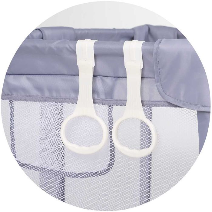 Tarc de joaca copii Chipolino Lotus 180x120 cm beige/gri