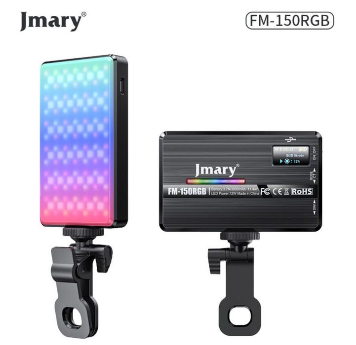LED видеосвет Jmary FM-168RGB/ FM-69RGB/ FM 150 RGB лампа оригинал
