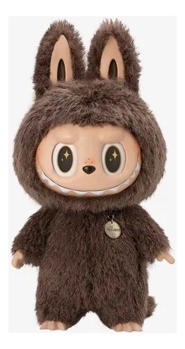 Голямо Лабубу Зимомо Labubu Zimomo бяло, кафяво, черно, сиво, Лилаво