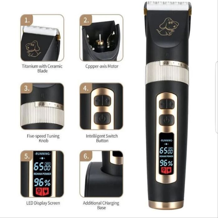 Машинка за подстригване на кучета и котки BAORUN-P9 с керамична/титани