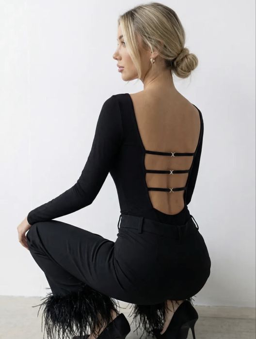 Боди с открытой спиной