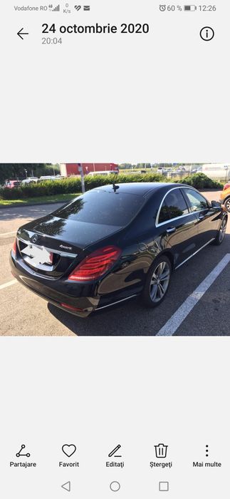 Bara spate Mercedes S class W222
