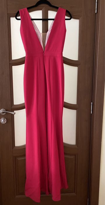 Rochie sirena fucsia XS triplu voal