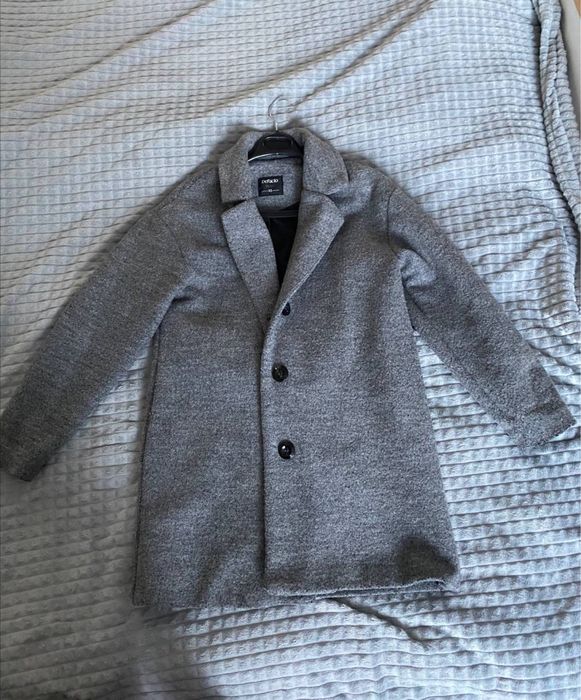 пальто серое б/у