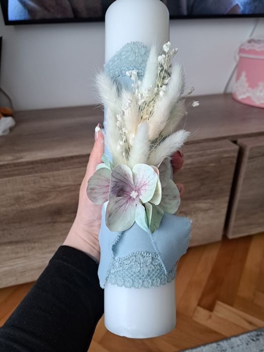 Lumanare de botez hand made
