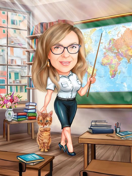 Карикатура по снимка – оригинален подарък за 8 март