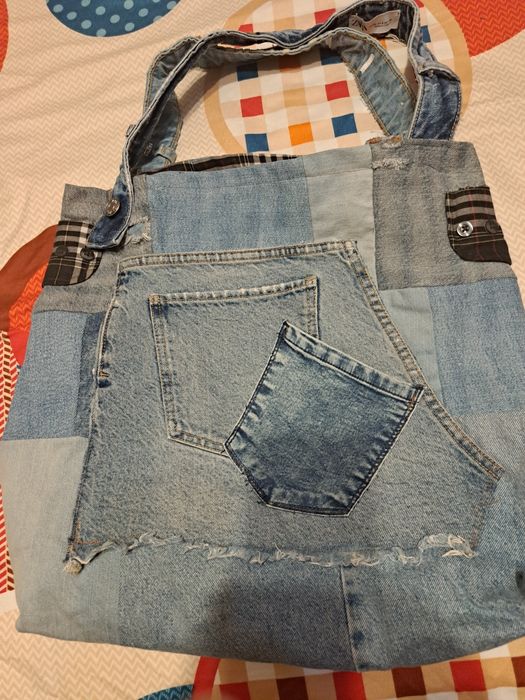 Дънкова торба с подплата