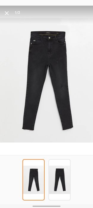 Jeans negru cu etichetă