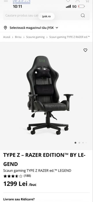 Scaun razer edition defect