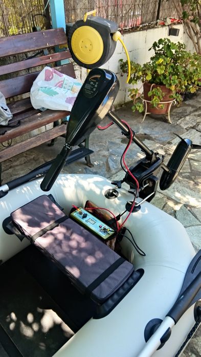 Двигател за лодка 55lb с тягов акумулатор 100Ah