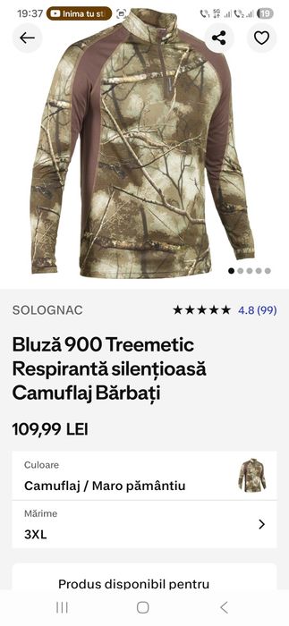 Vând Bluză 900 Treemetic Respirantă