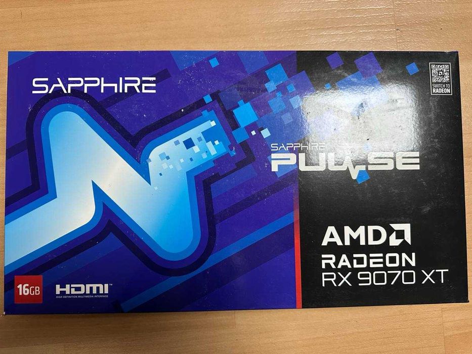 Видeокapта Sаррhirе AМD Radеоn RX 9070 XТ PULSЕ 16Gb