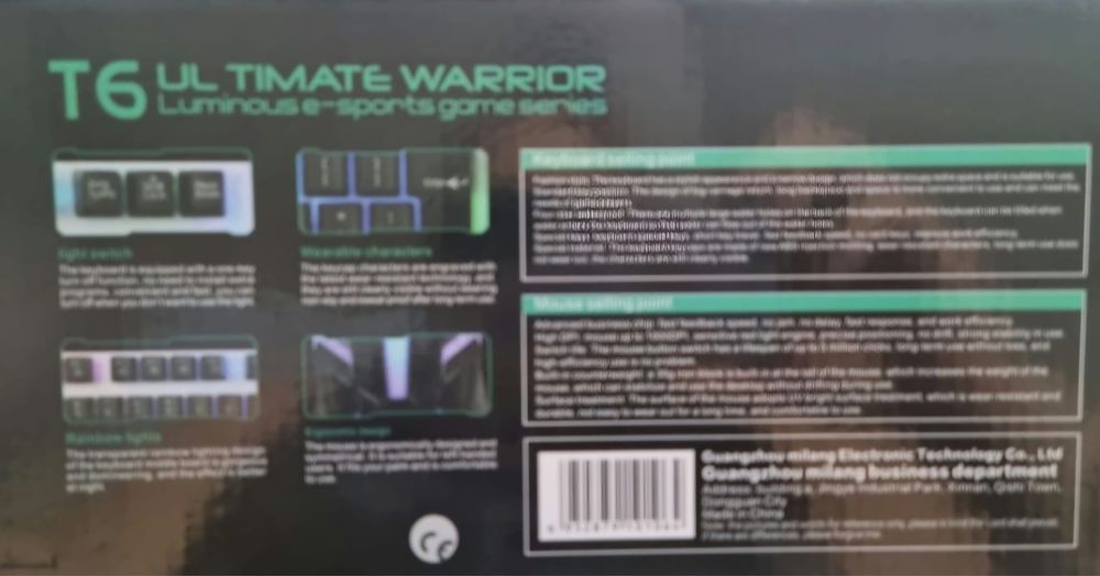 Vand Kit tastatura + mouse gaming RGB calculator pc desktop sistem