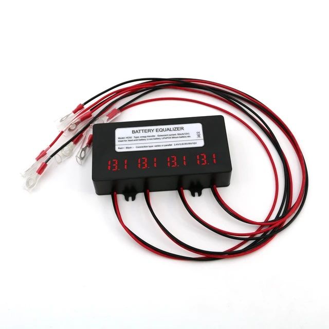 Egalizator baterii 48V pentru baterii solare, 4 baterii, LCD