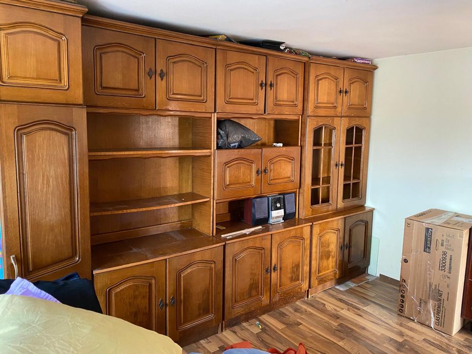 Mobila living / sufragerie lemn masiv