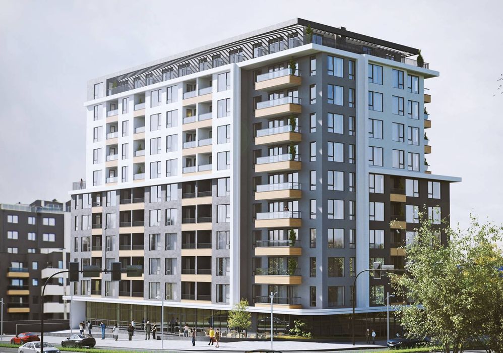 Ексклузивен панорамен двустаен апартамент, район "Възраждане I", Варна