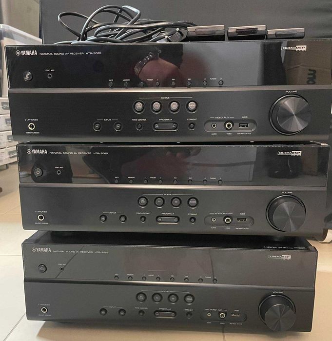 5.1-канален AV ресивър за домашно кино Yamaha HTR-3065 + Тонколони HiVi / Swans