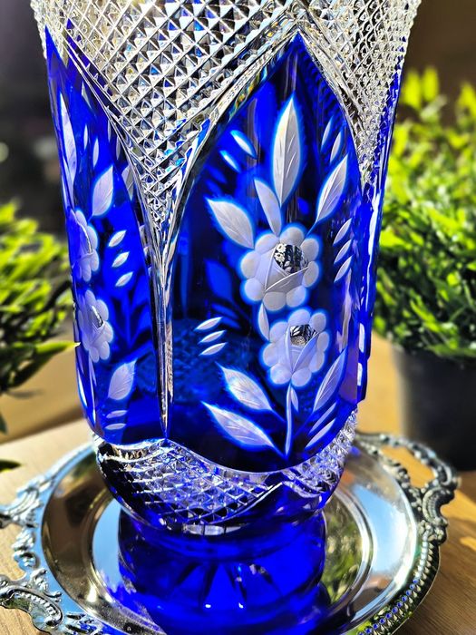 Голяма ваза от оловен кристал