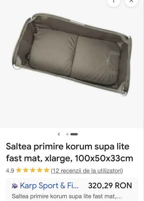 Saltea primire Korum Supa Lite Fast Mat, XLarge
