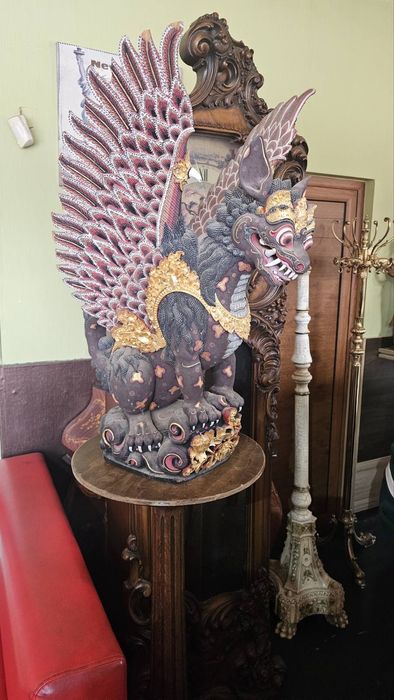 Балийска дъворезба Singa Winged Lion