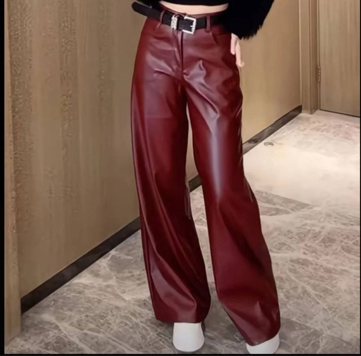 Штаны кожаные,женские