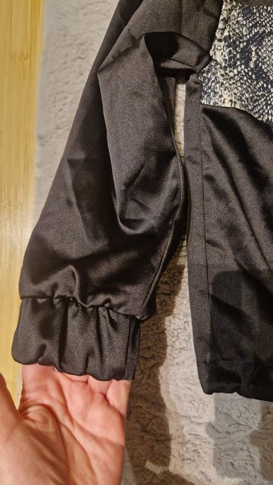 Hanorac Zara Basic Snakeskin Metallic Satin