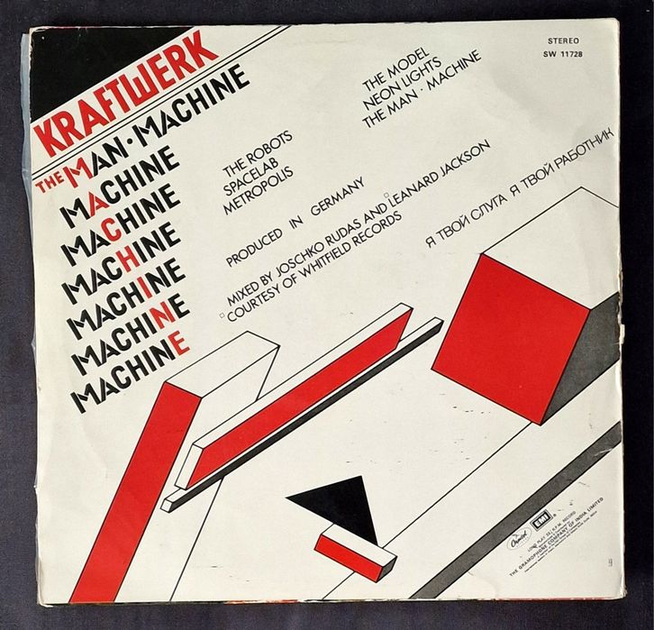 Vinyl vinil KRAFTWERK The Man Machine - EMI India LP 1978