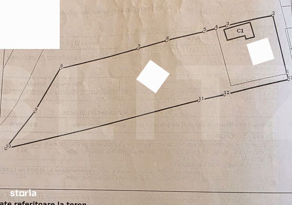 Teren si casa de vanzare, 6263 mp, zona Plopi